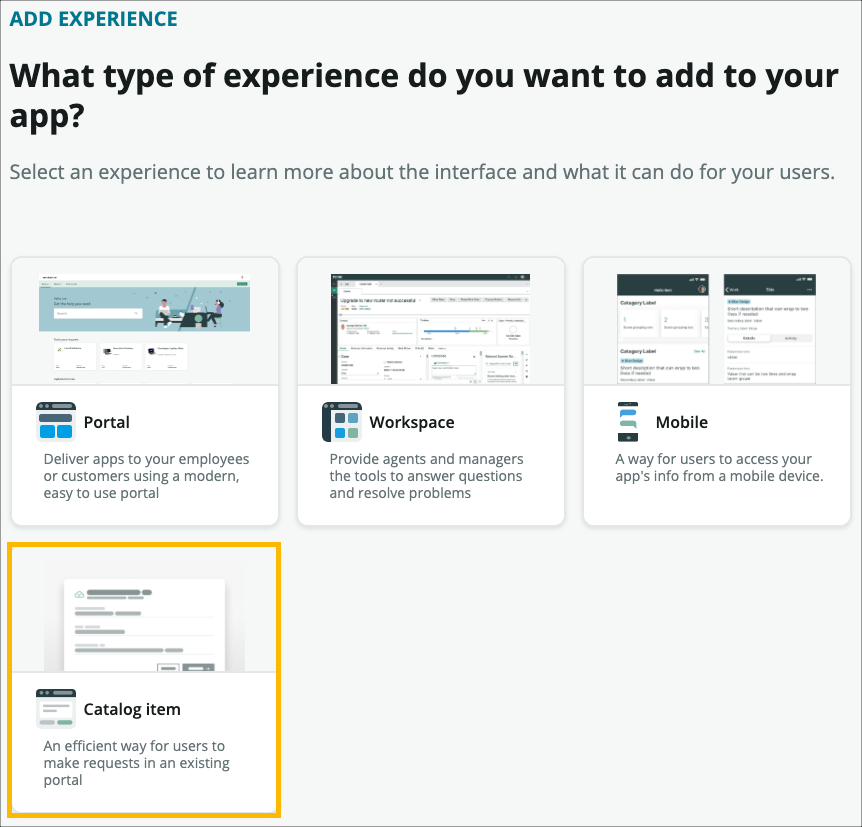 Creating a Catalog Item ServiceNow Developers