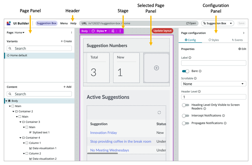 Using UI Builder ServiceNow Developers