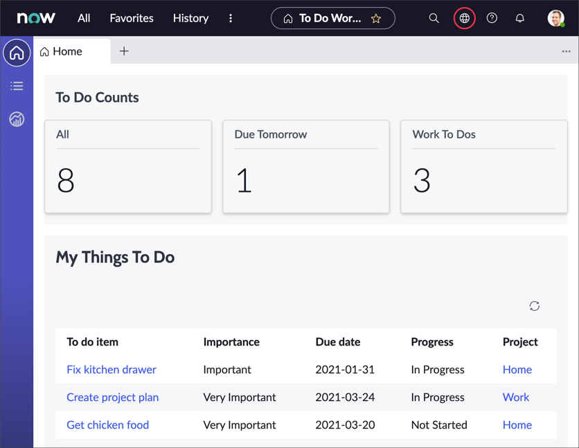 Exercise: Add Data Visualization to a Workspace | ServiceNow Developers