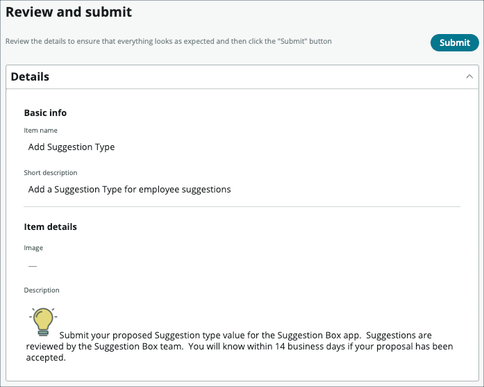 Submitting a Catalog Item ServiceNow Developers