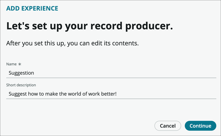 set assignment group from record producer servicenow