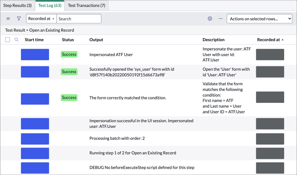 Debugging Tests | ServiceNow Developers