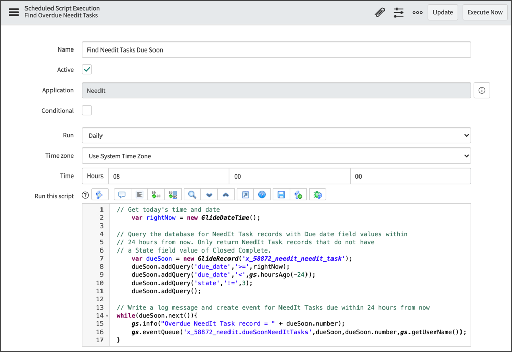 Course | Automating Application Logic - ServiceNow Developers