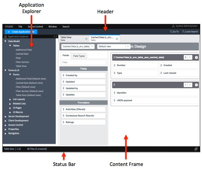 Using Studio Servicenow Developers