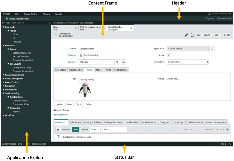 Using Studio | ServiceNow Developers