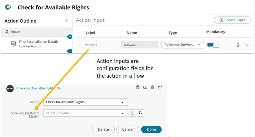 Adding Action Inputs | ServiceNow Developers