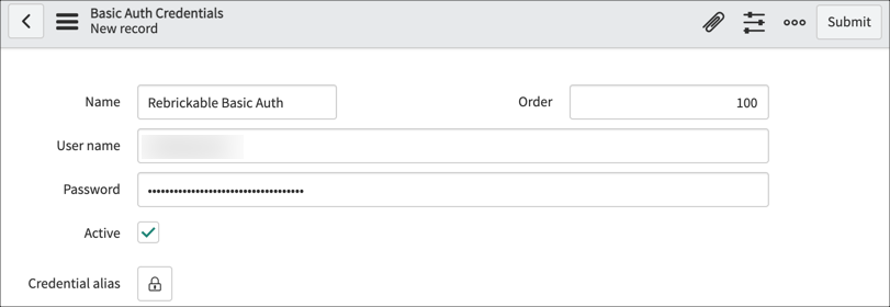 Creating Credentials Servicenow Developers