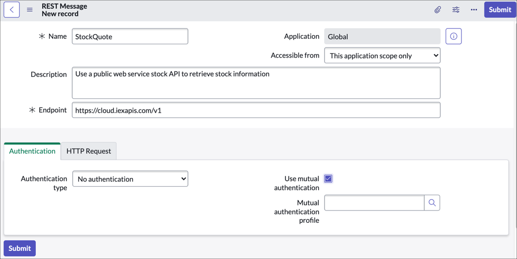 Course  REST Integrations - ServiceNow Developers