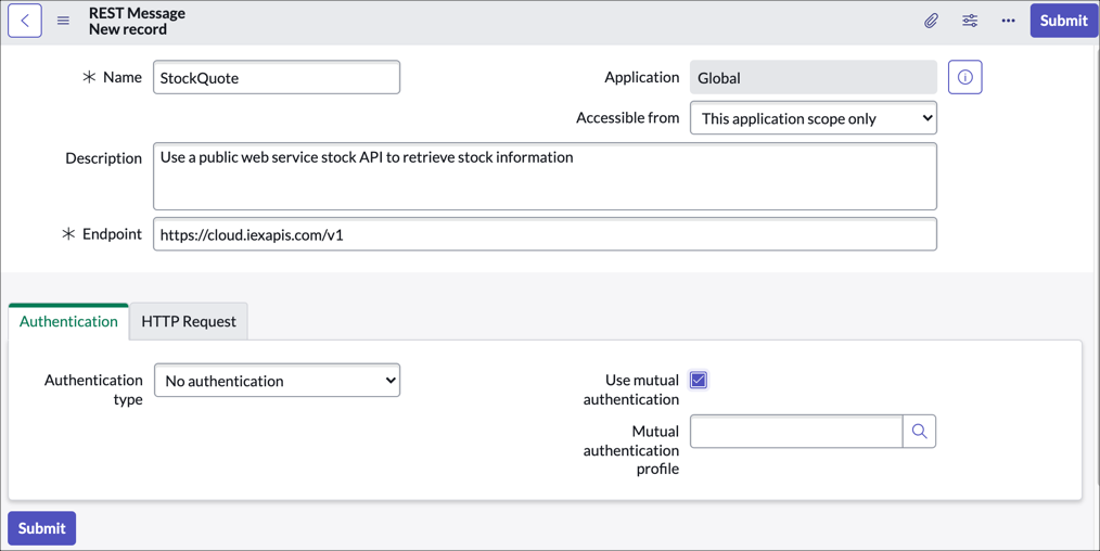 Creating an Outbound REST Message ServiceNow Developers
