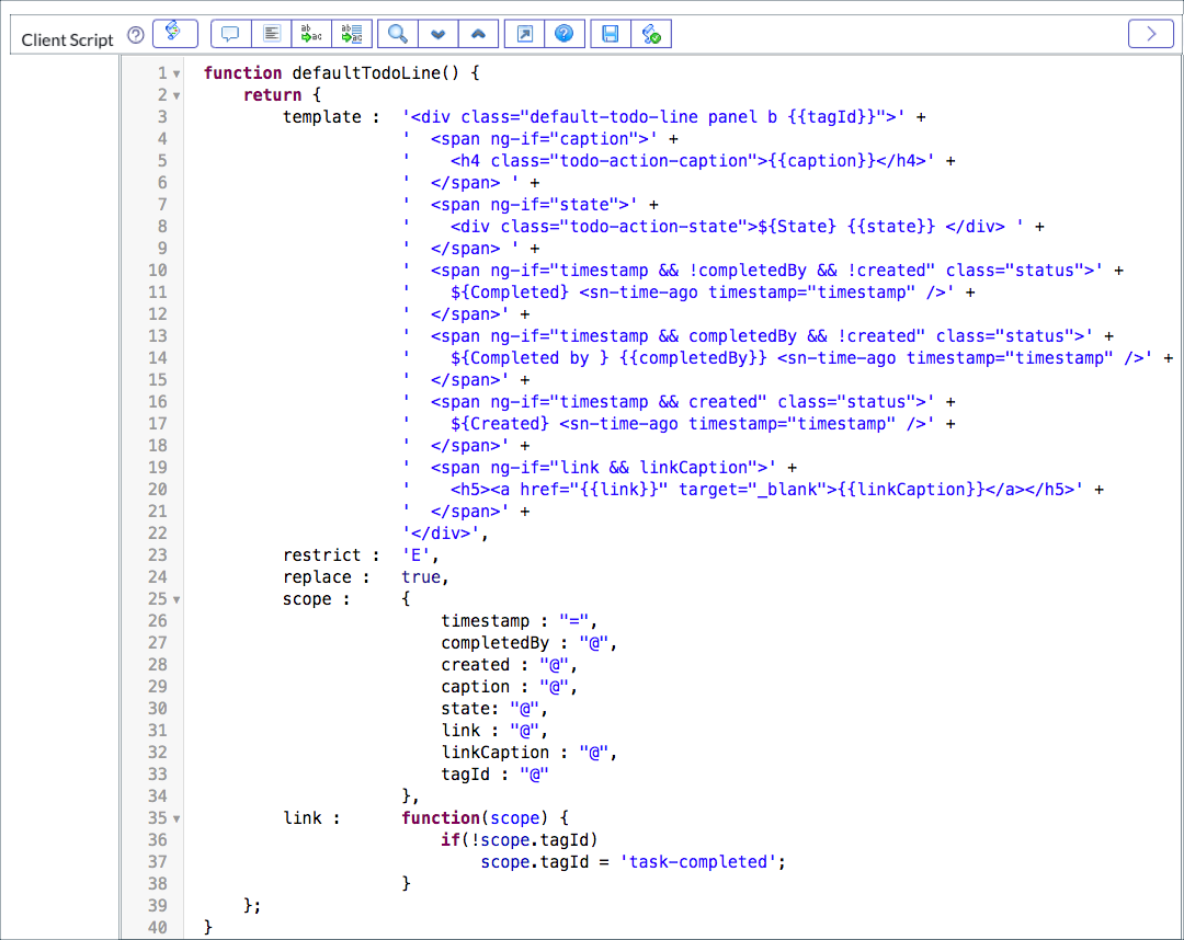 Directives ServiceNow Developers