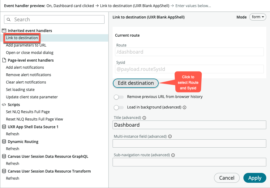 Dashboards Overview component setup ServiceNow Developers